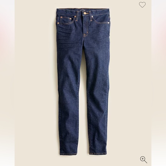NWT J. Crew Women’s Toothpick Jeans 26 Tall - Classic Wash - Picture 1 of 6